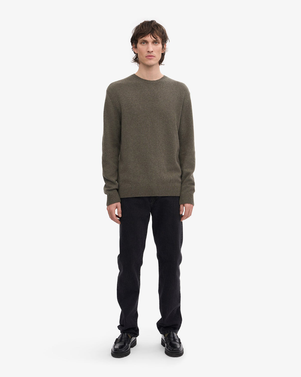Colorful Standard Classic Merino Wool Crew Sweater - Dusty Olive
