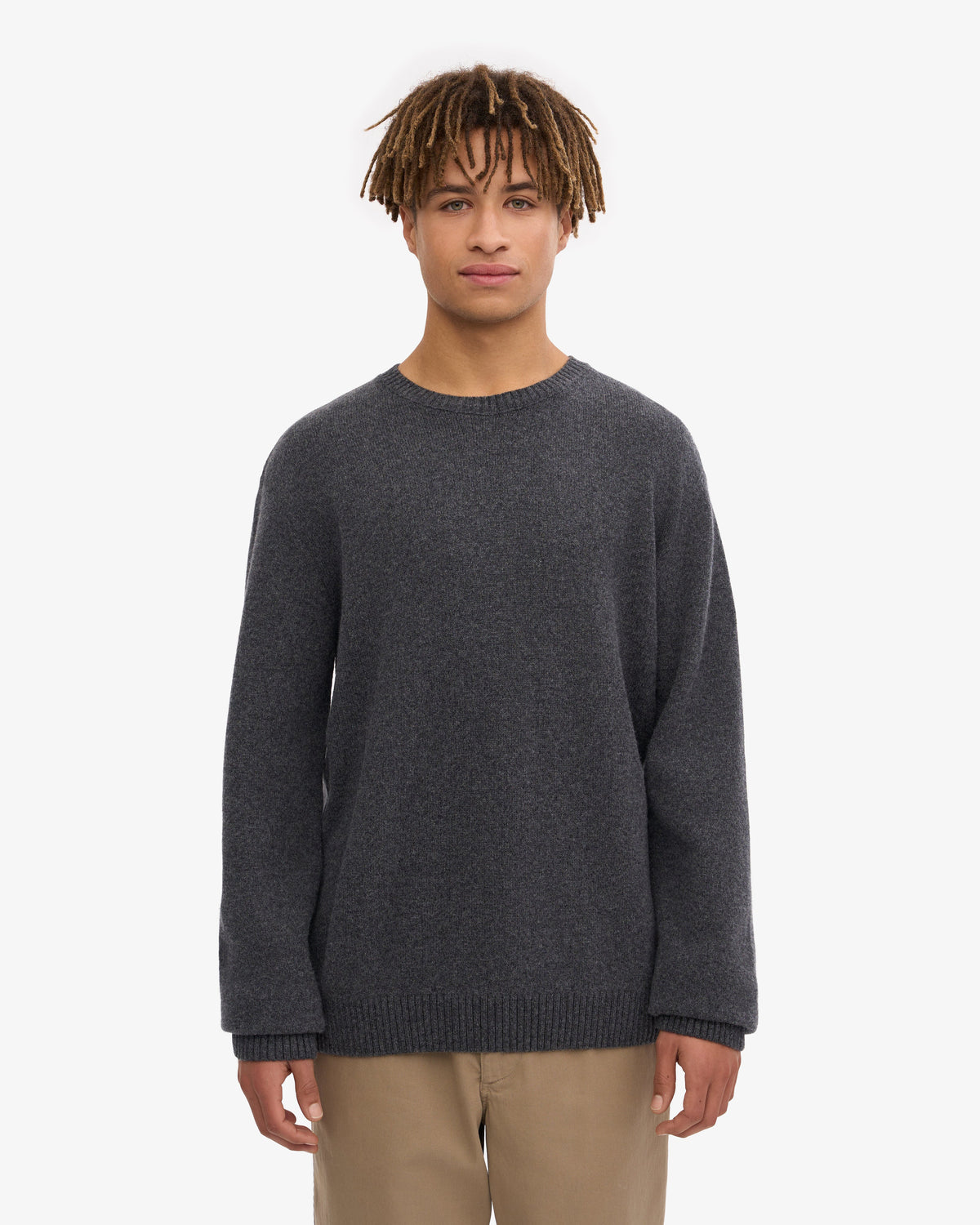 Colorful Standard Classic Merino Wool Crew Sweater - Lava Grey | Colorful Standard Sweaters & Knitwear | JEANSTORE