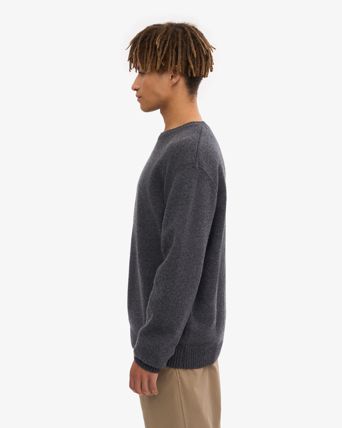 Colorful Standard Classic Merino Wool Crew Sweater - Lava Grey | Colorful Standard Sweaters & Knitwear | JEANSTORE