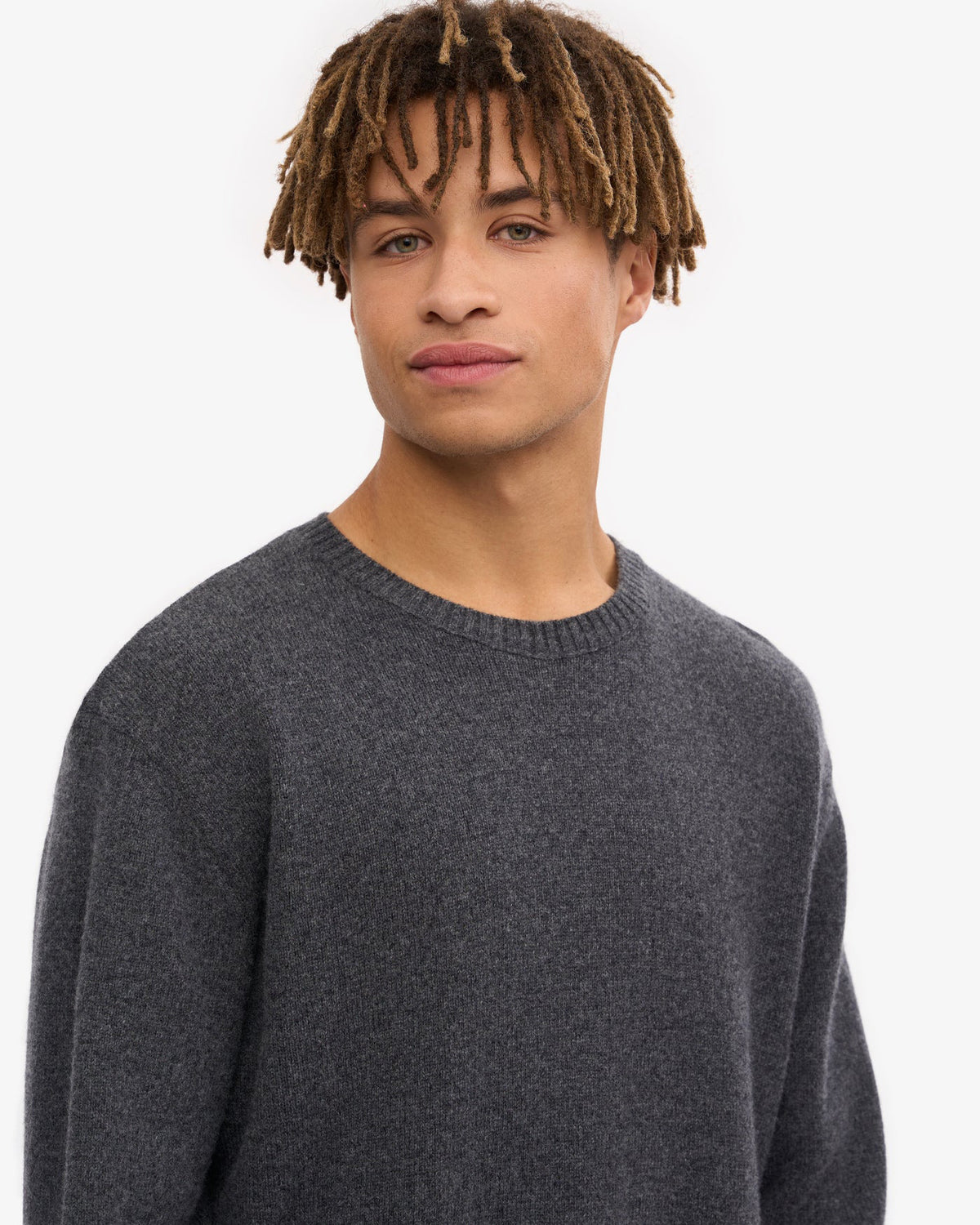 Colorful Standard Classic Merino Wool Crew Sweater - Lava Grey | Colorful Standard Sweaters & Knitwear | JEANSTORE