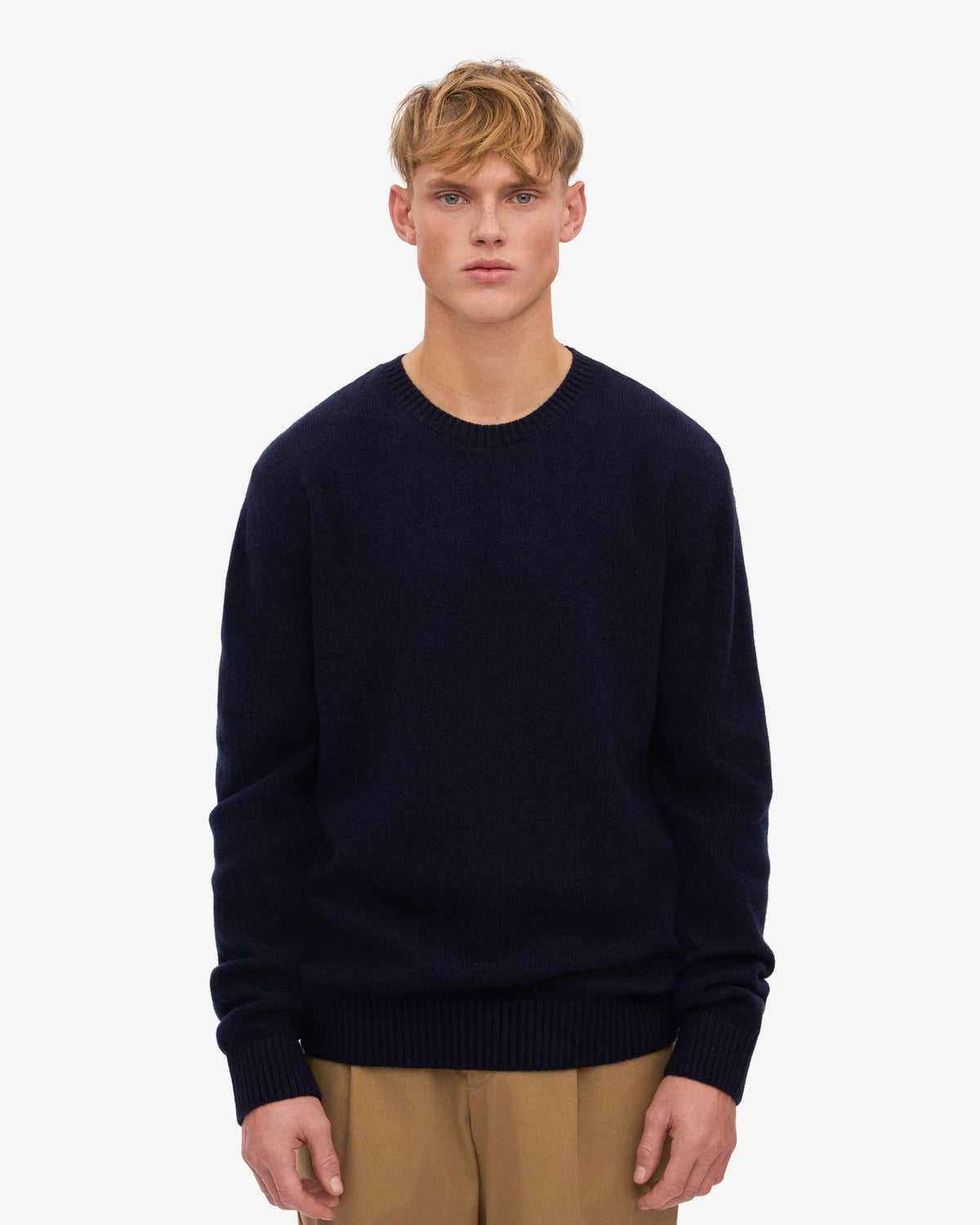 Colorful Standard Classic Merino Wool Crew Sweater - Navy Blue | Colorful Standard Sweaters & Knitwear | JEANSTORE