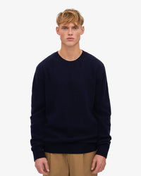 Colorful Standard Classic Merino Wool Crew Sweater - Navy Blue | Colorful Standard Sweaters & Knitwear | JEANSTORE