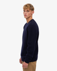 Colorful Standard Classic Merino Wool Crew Sweater - Navy Blue | Colorful Standard Sweaters & Knitwear | JEANSTORE