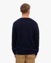 Colorful Standard Classic Merino Wool Crew Sweater - Navy Blue | Colorful Standard Sweaters & Knitwear | JEANSTORE