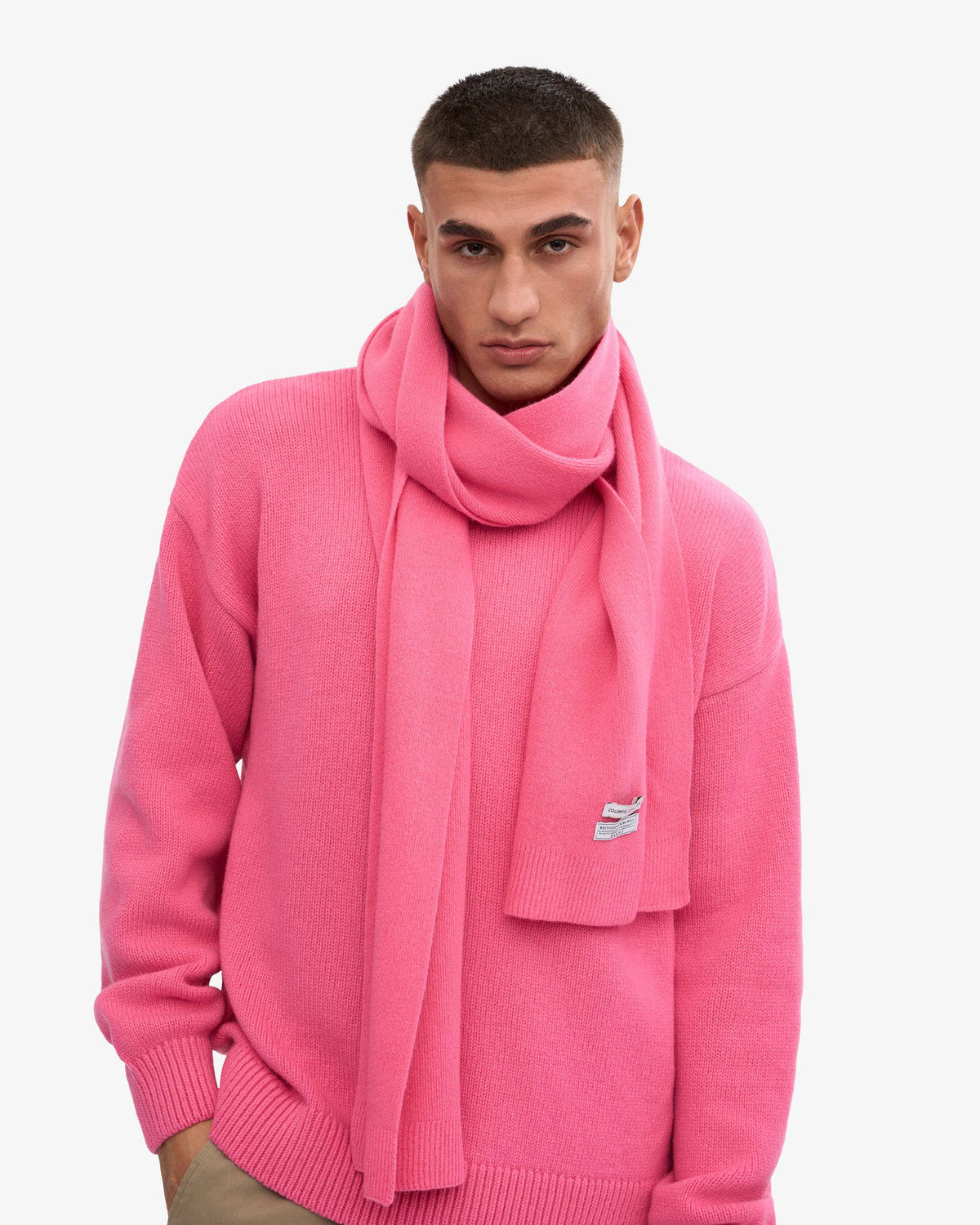 Colorful Standard Merino Wool Scarf - Bubblegum Pink | Colorful Standard Scarves | JEANSTORE
