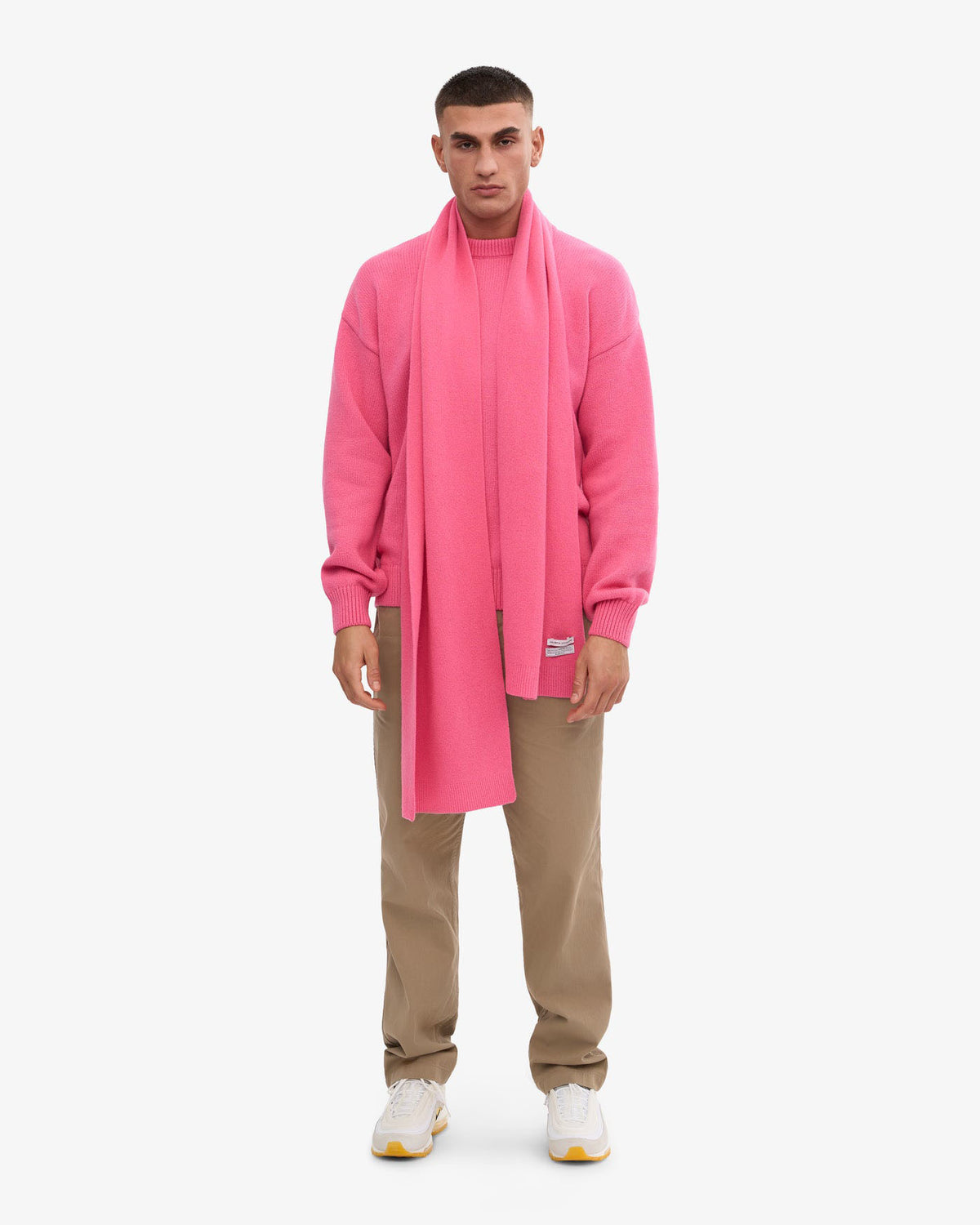 Colorful Standard Merino Wool Scarf - Bubblegum Pink | Colorful Standard Scarves | JEANSTORE
