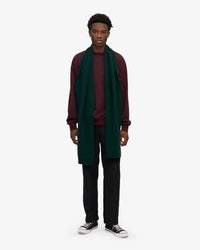 Colorful Standard Merino Wool Scarf - Emerald Green