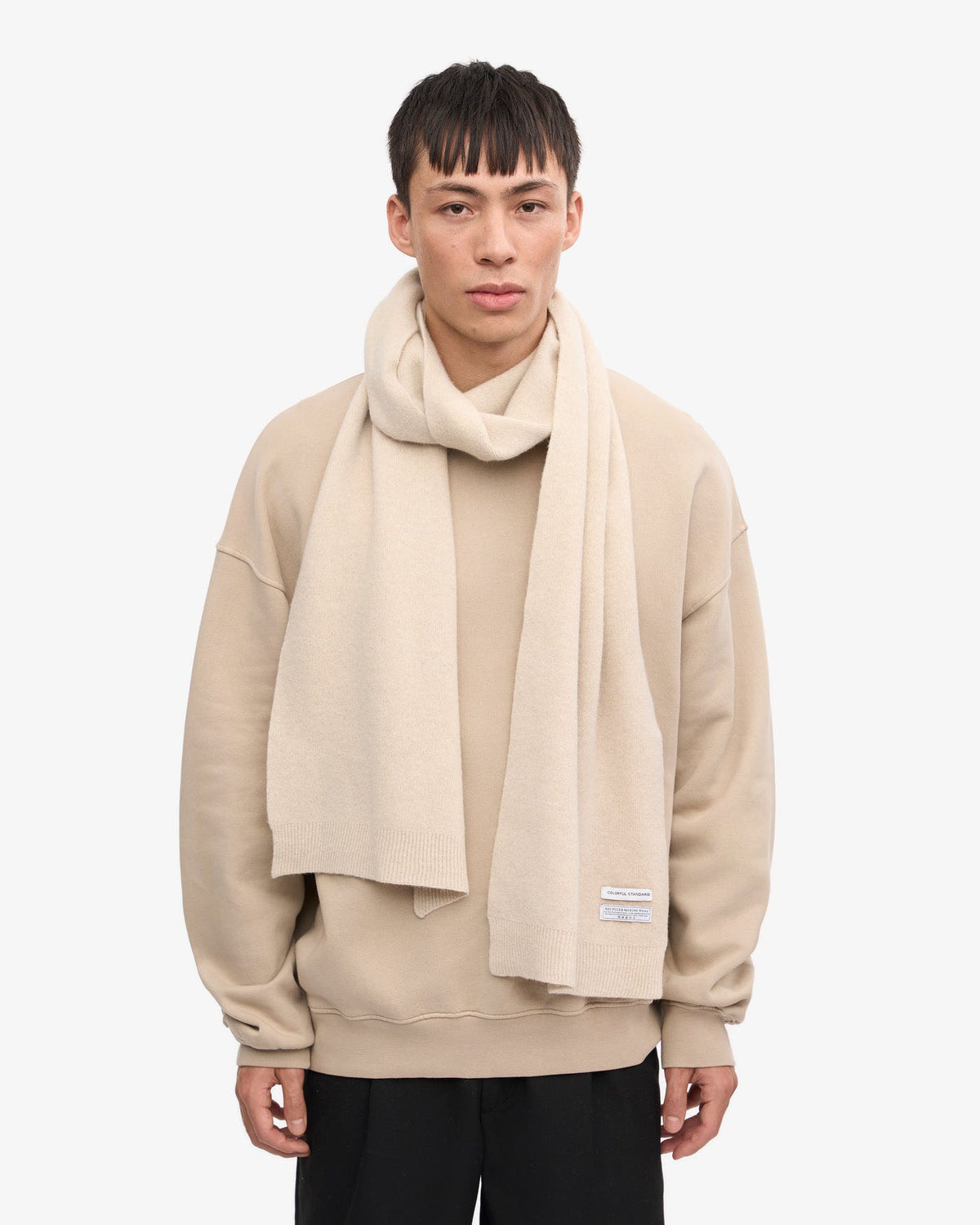 Colorful Standard Merino Wool Scarf - Ivory White