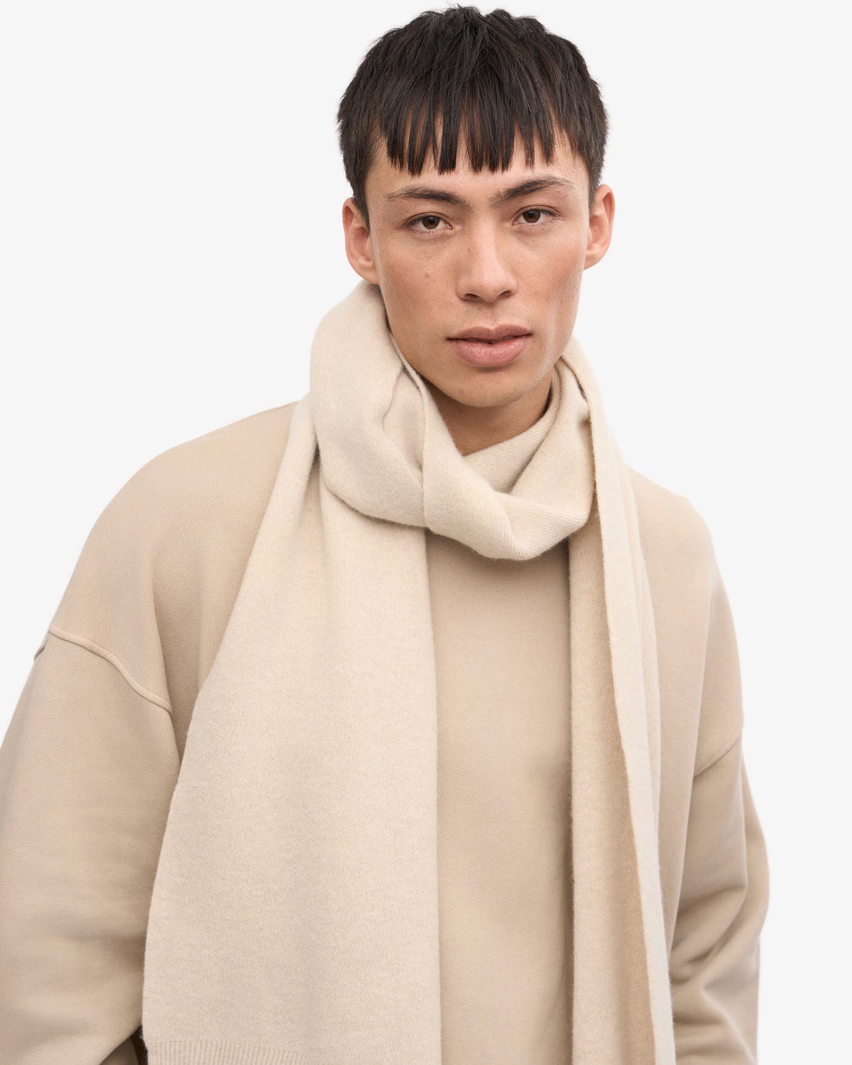Colorful Standard Merino Wool Scarf - Ivory White