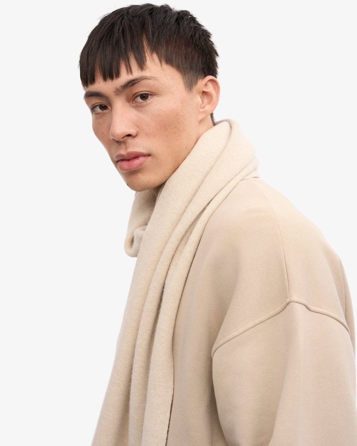 Colorful Standard Merino Wool Scarf - Ivory White