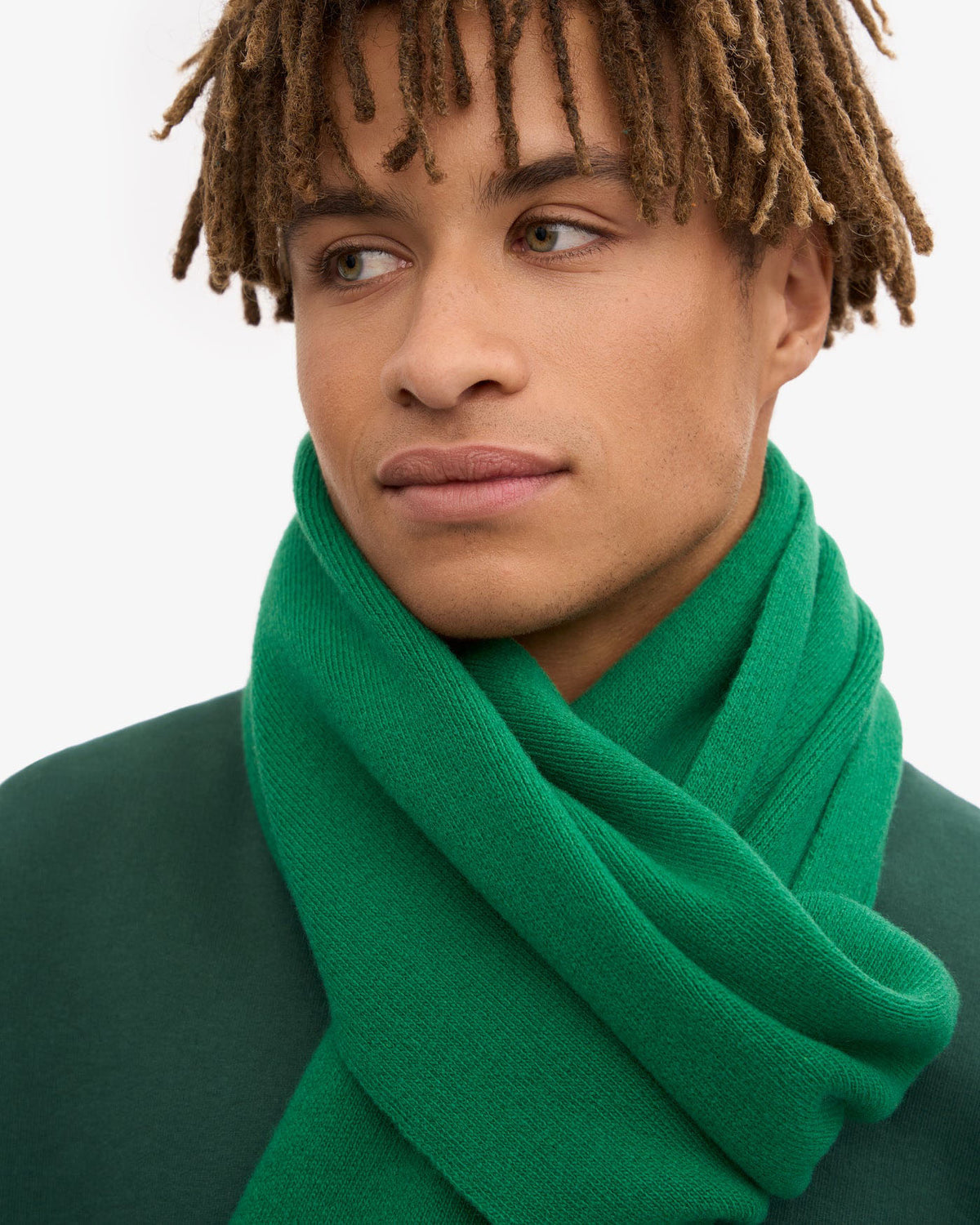 Colorful Standard Merino Wool Scarf - Kelly Green