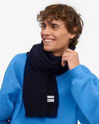 Colorful Standard Merino Wool Scarf - Navy Blue | Colorful Standard Scarves | Jeanstore