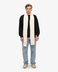 Colorful Standard Merino Wool Scarf - Optical White