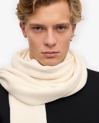 Colorful Standard Merino Wool Scarf - Optical White