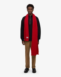 Colorful Standard Merino Wool Scarf - Scarlet Red | Colorful Standard Scarves | JEANSTORE