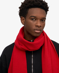 Colorful Standard Merino Wool Scarf - Scarlet Red | Colorful Standard Scarves | JEANSTORE