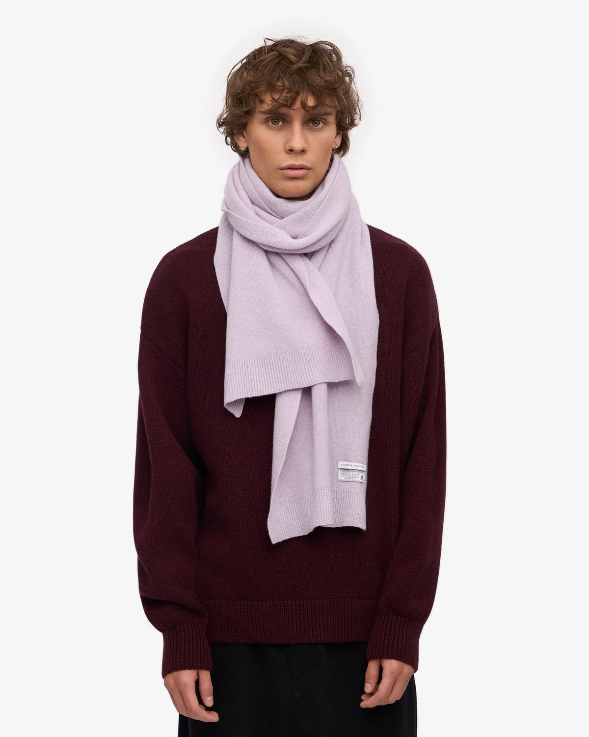 Colorful Standard Merino Wool Scarf - Soft Lavender