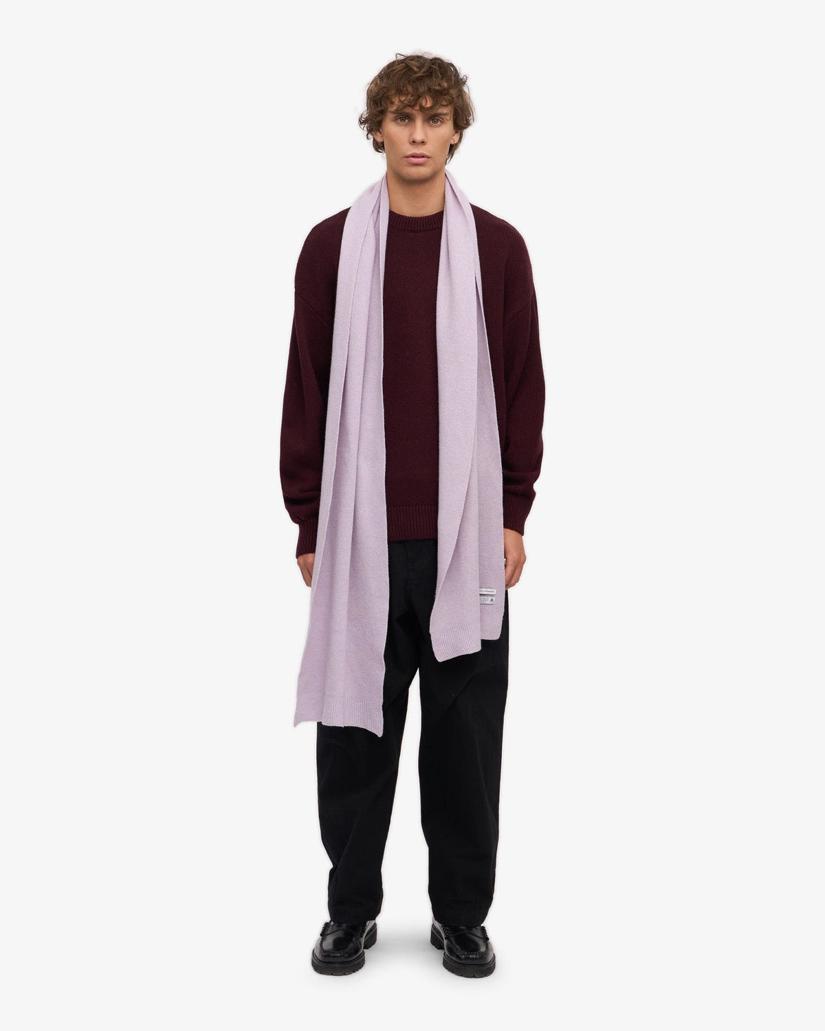 Colorful Standard Merino Wool Scarf - Soft Lavender