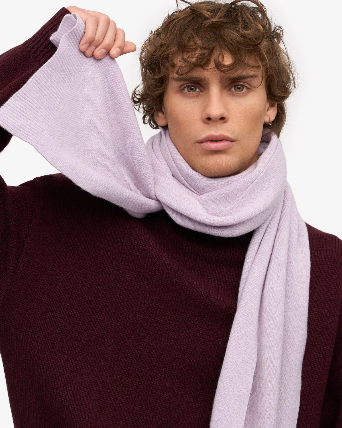 Colorful Standard Merino Wool Scarf - Soft Lavender