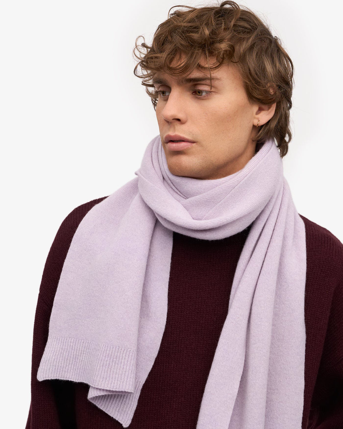 Colorful Standard Merino Wool Scarf - Soft Lavender