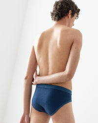 TA-CT Teleno Linen Mini Briefs - Indigo | TA-CT Underwear | JEANSTORE