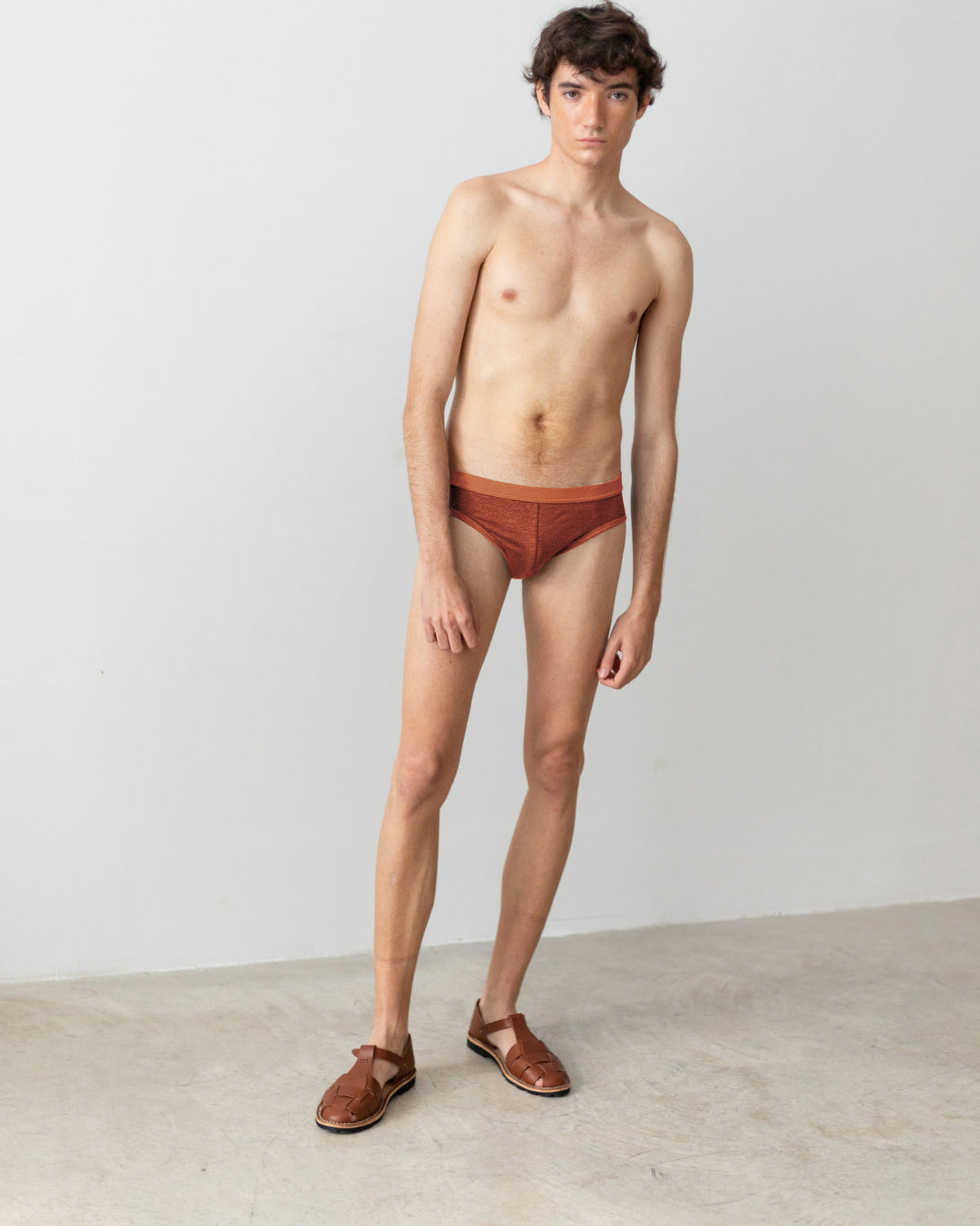 TA-CT Teleno Linen Mini Briefs - Rust