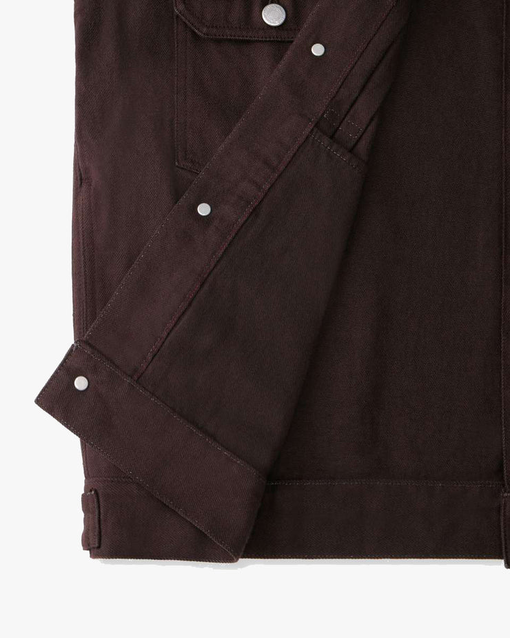 Momotaro Jeans MMGJ6000 #002 Onigurumi Dyed Selvedge Denim Jacket - Brown