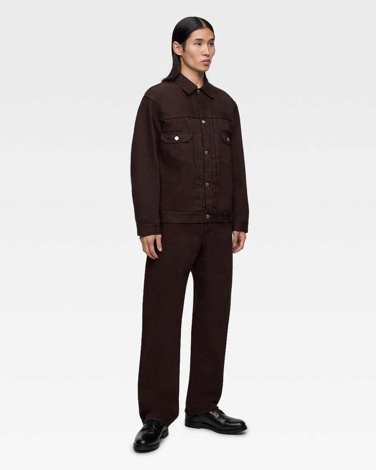 Momotaro Jeans MMJE6400 #100 Onigurumi Dyed Straight Fit Mens Selvedge Jeans - Brown