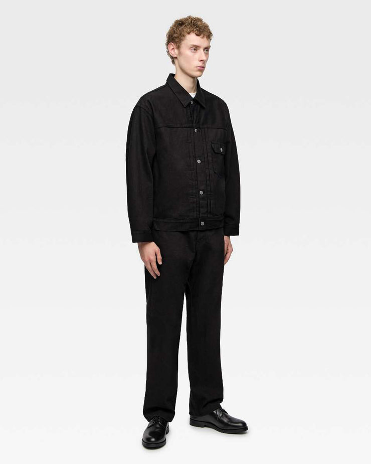 Momotaro Jeans MMJE6401 #100 Kurozome Straight Fit Mens Selvedge Jeans - Black