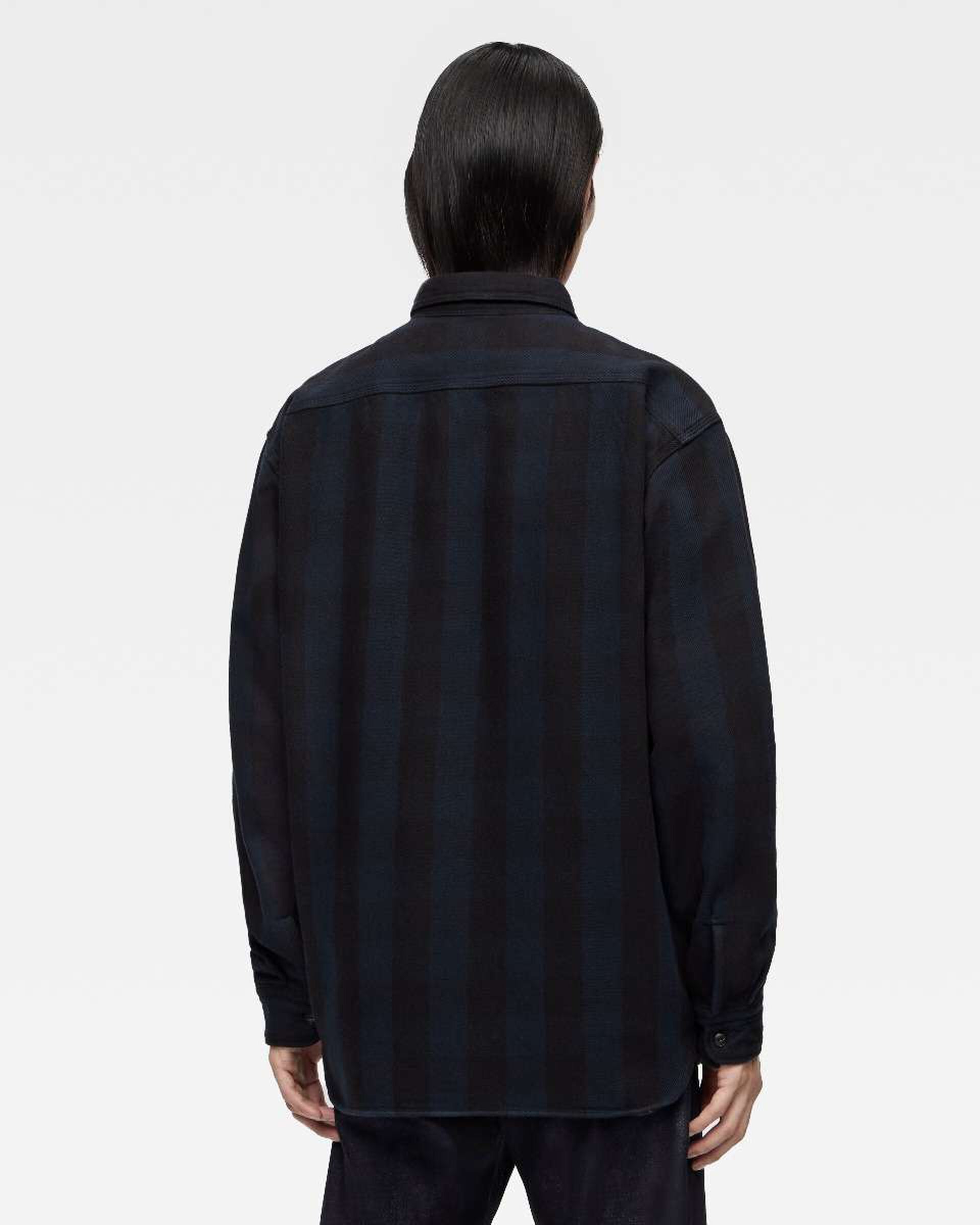 MOMOTARO JEANS MMLS6002 Block Check L/S Shirt - Navy