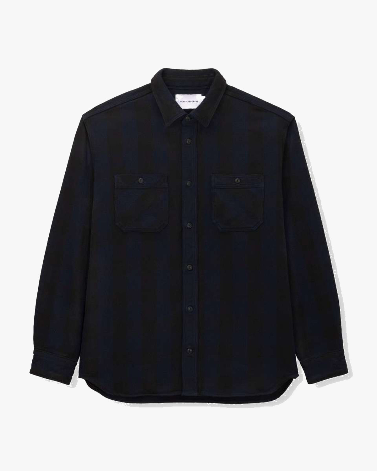 MOMOTARO JEANS MMLS6002 Block Check L/S Shirt - Navy