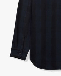 MOMOTARO JEANS MMLS6002 Block Check L/S Shirt - Navy