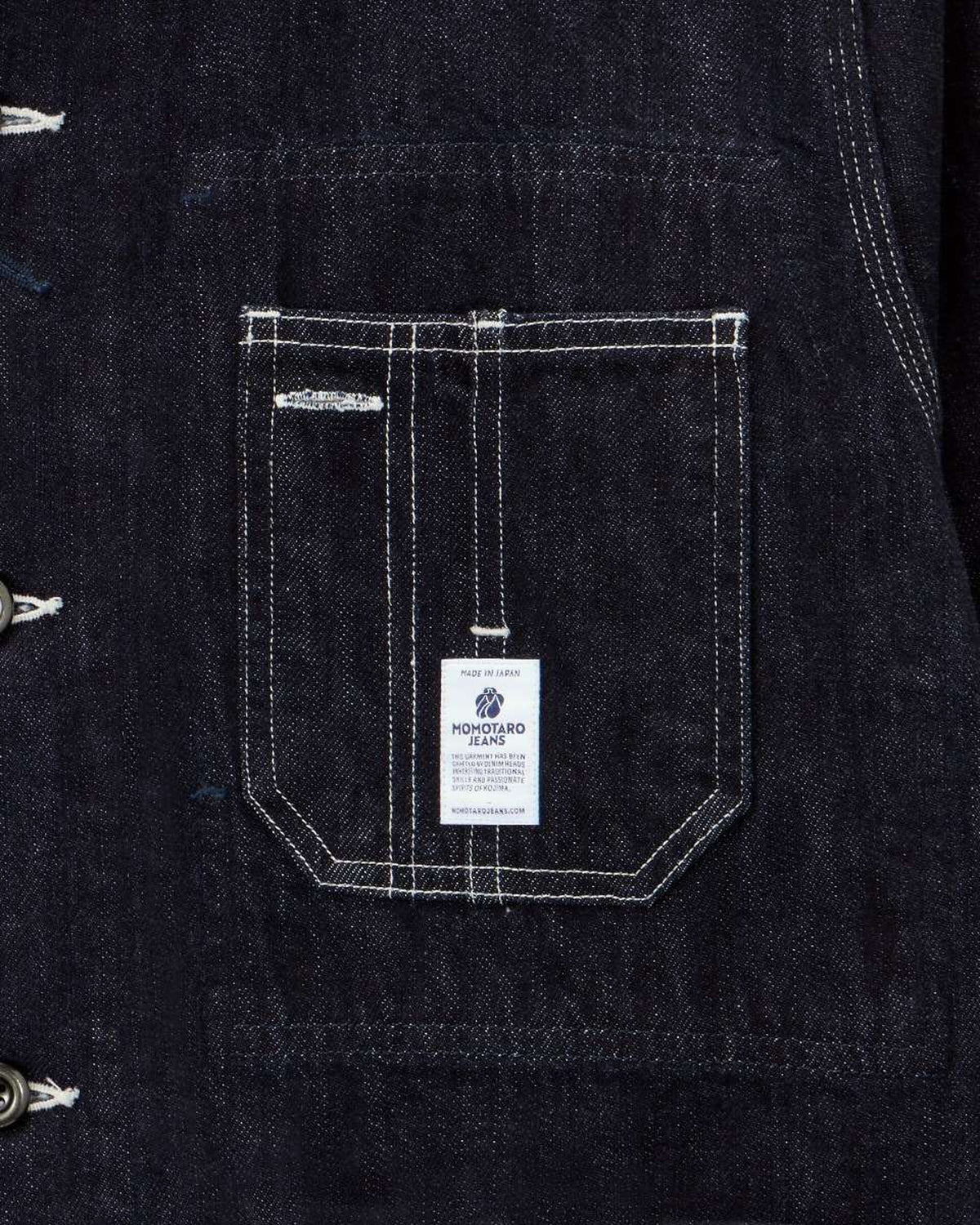MOMOTARO JEANS MMOT6300 Selvedge Denim Coverall - Indigo | MOMOTARO JEANS Jackets & Coats | JEANSTORE