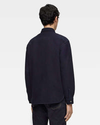 MOMOTARO JEANS MXLS1036 Triple Stitch L/S Dobby Shirt - Indigo | MOMOTARO JEANS Shirts | JEANSTORE