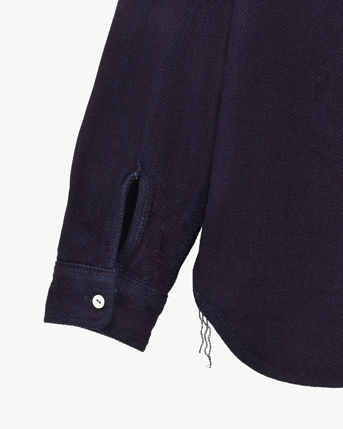 MOMOTARO JEANS MXLS1036 Triple Stitch L/S Dobby Shirt - Indigo | MOMOTARO JEANS Shirts | JEANSTORE