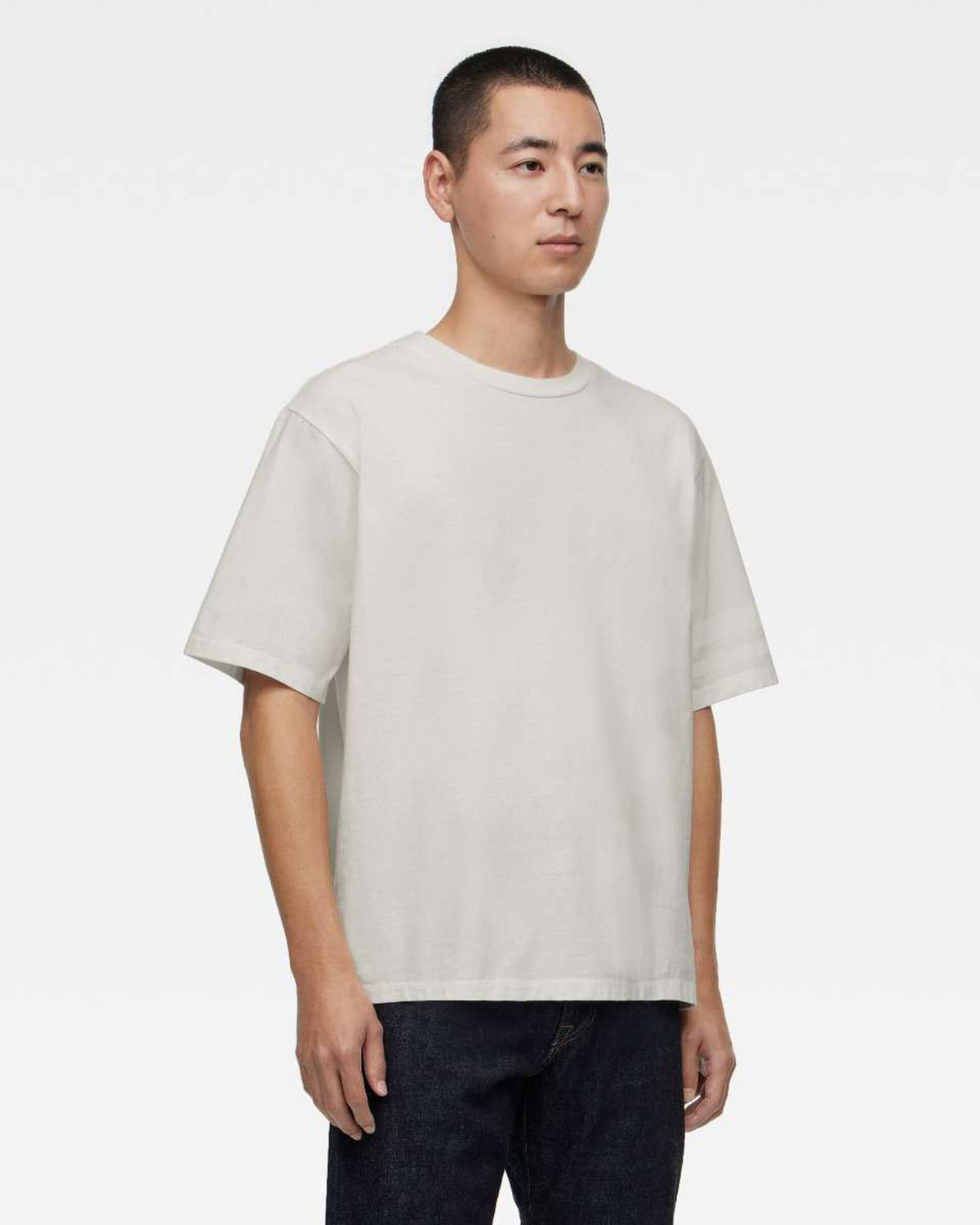 MOMOTARO JEANS MXTS1035 Heavyweight 8.5oz Tee - White | MOMOTARO JEANS T Shirts | JEANSTORE