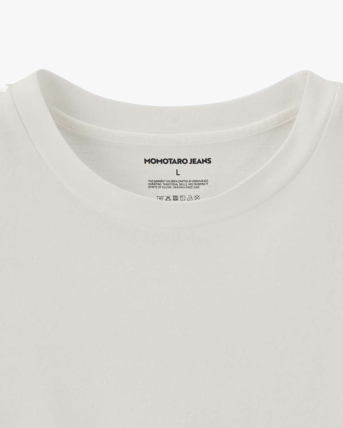 MOMOTARO JEANS MXTS1035 Heavyweight 8.5oz Tee - White | MOMOTARO JEANS T Shirts | JEANSTORE