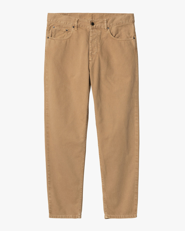 Carhartt WIP Newel Pant Relaxed Tapered Mens Jeans - Peanut Stone Dyed