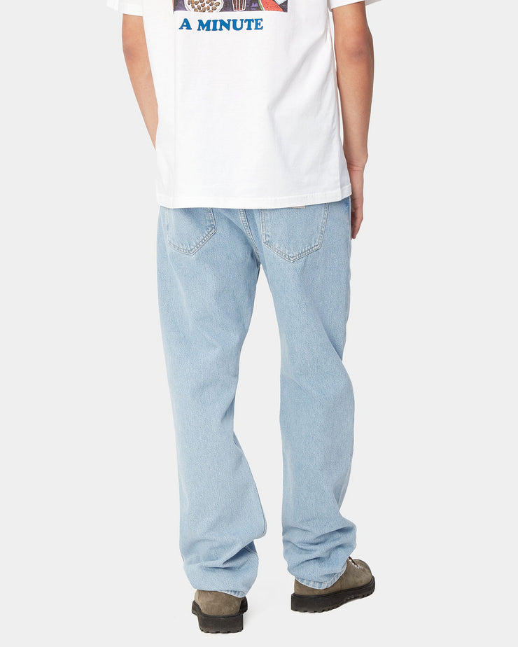 Carhartt WIP Nolan Pant Relaxed Straight Mens Jeans - Blue Bleached