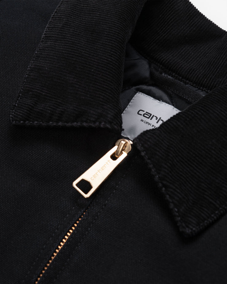 Carhartt WIP OG Detroit Jacket - Black Aged Canvas