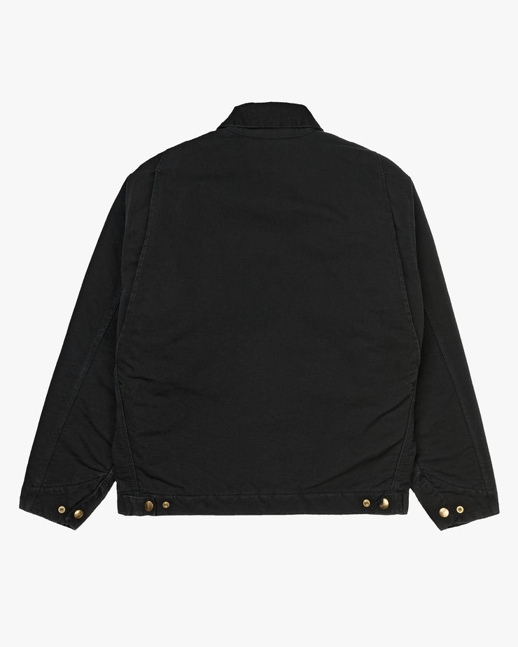 Carhartt WIP OG Detroit Jacket - Black Aged Canvas