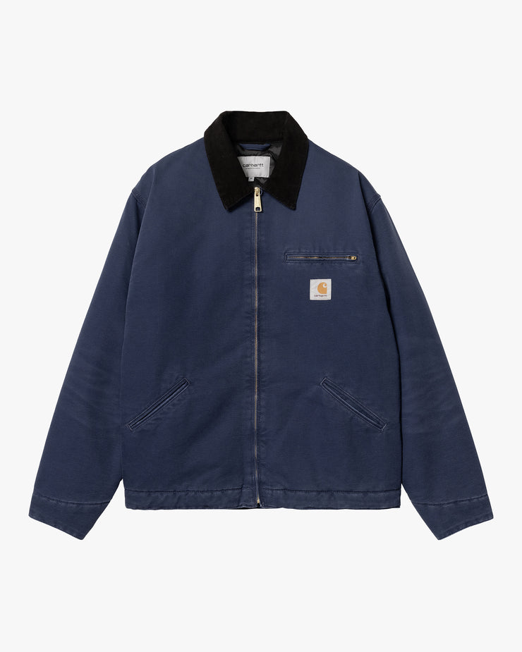 Carhartt WIP OG Detroit Jacket - Air Force Blue / Black Aged Canvas