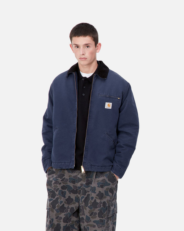 Carhartt WIP OG Detroit Jacket - Air Force Blue / Black Aged Canvas