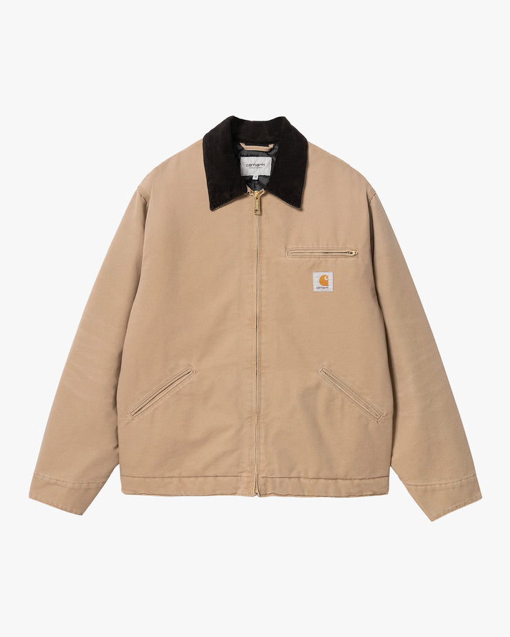 Carhartt WIP OG Detroit Jacket - Peanut / Black Aged Canvas