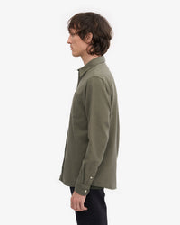 Colorful Standard Organic Flannel Shirt - Dusty Olive | Colorful Standard Shirts | JEANSTORE