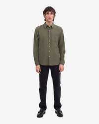 Colorful Standard Organic Flannel Shirt - Dusty Olive | Colorful Standard Shirts | JEANSTORE