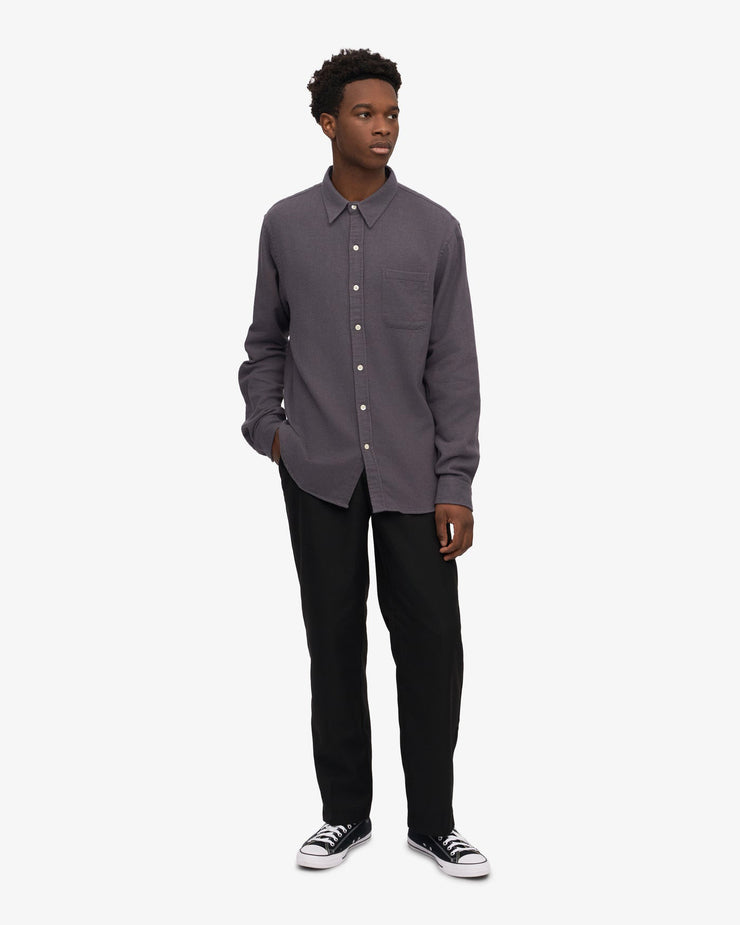 Colorful Standard Organic Flannel Shirt - Lava Grey | Colorful Standard Shirts | JEANSTORE