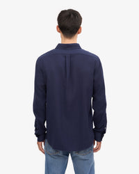 Colorful Standard Organic Flannel Shirt - Navy Blue | Colorful Standard Shirts | JEANSTORE