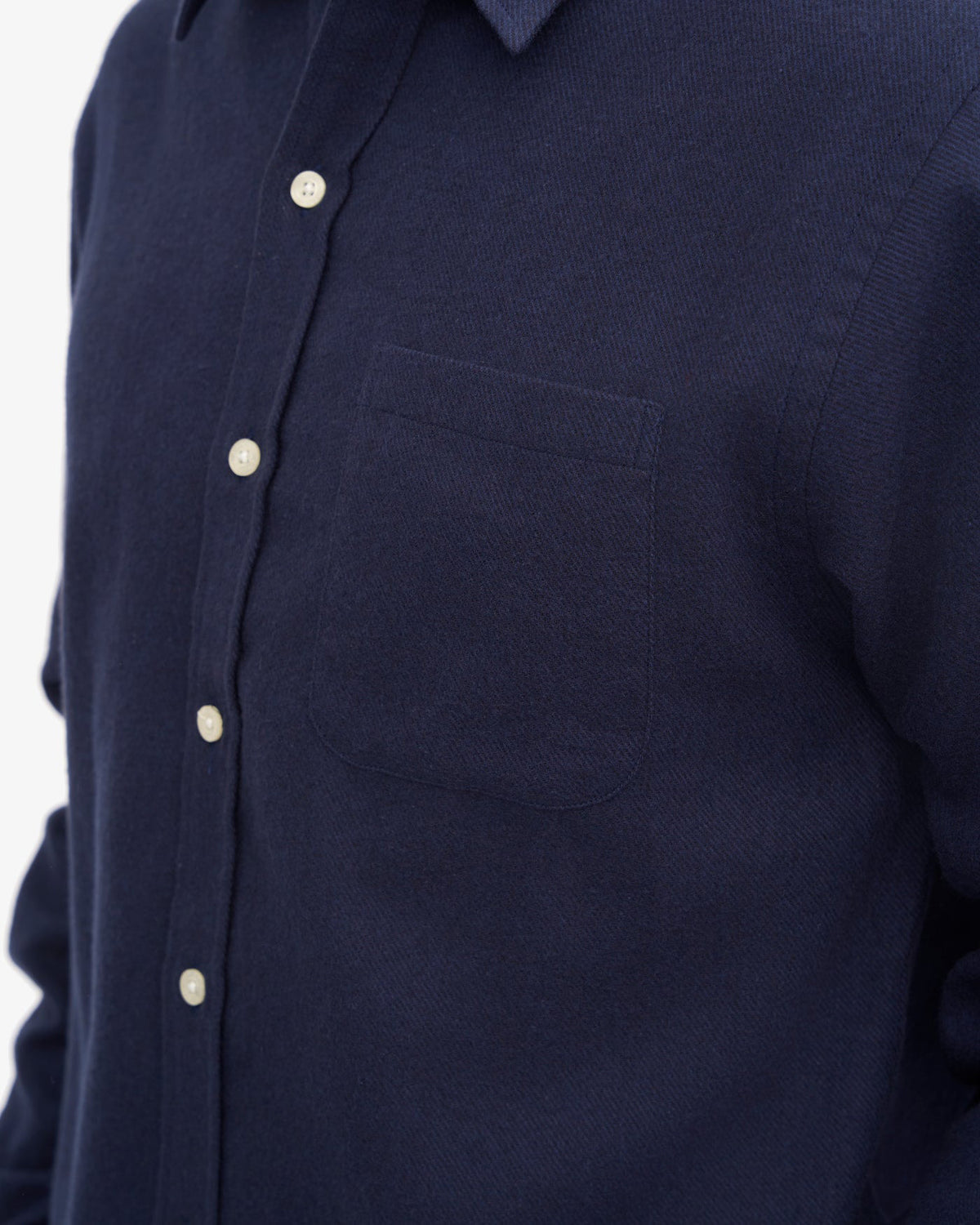 Colorful Standard Organic Flannel Shirt - Navy Blue | Colorful Standard Shirts | JEANSTORE