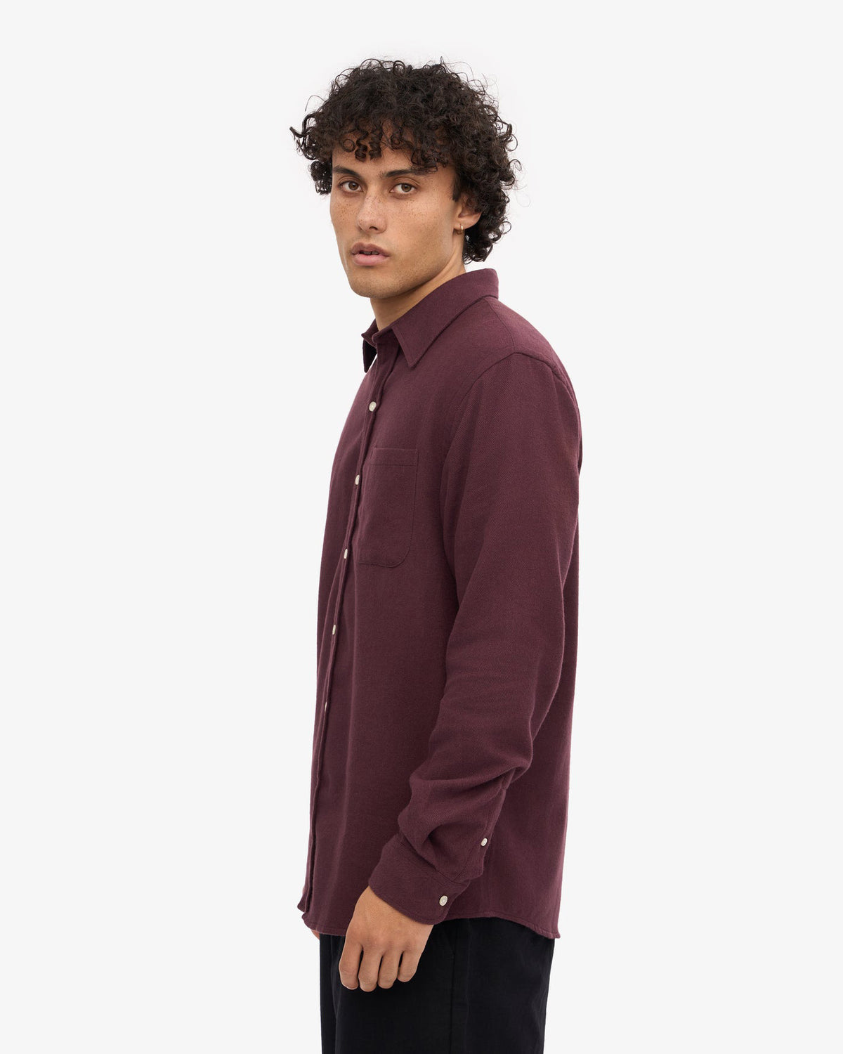 Colorful Standard Organic Flannel Shirt - Oxblood Red | Colorful Standard Shirts | JEANSTORE